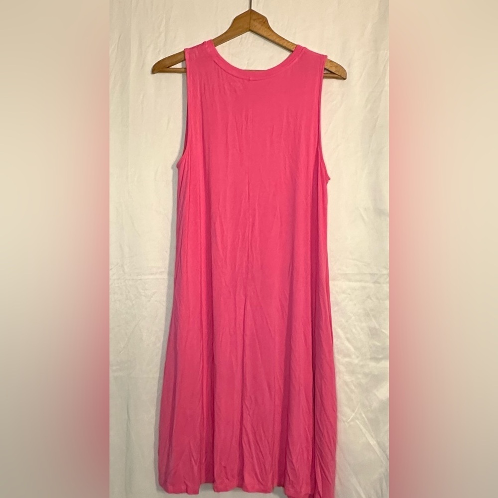 Time and Tru Women’s Pink Short Sleeve Dress size X-Large (16-18) with Pockets - Picture 6 of 11